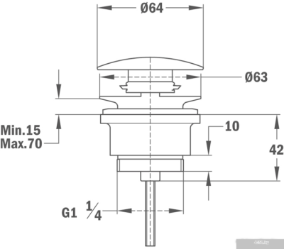 Донный клапан TEKA Alaior 1107000