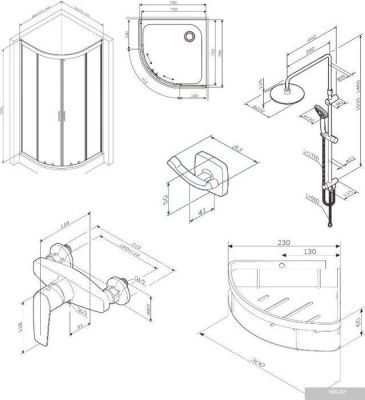 AM.PM Gem 80x80 WK90EM (черный)