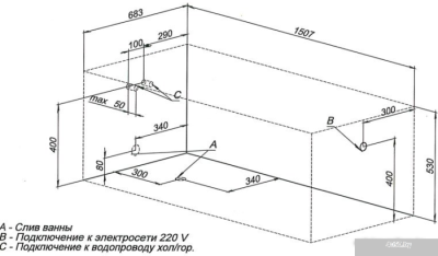 Ванна Aquanet Extra 150x70 (с каркасом)