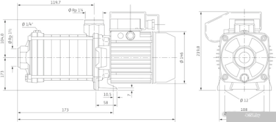 Насос Wilo Economy MHIL 902 (3~400 В)