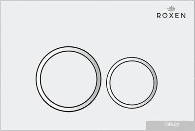 Roxen Simple Compact в комплекте с инсталляцией StounFix Slim 6 в 1 906789 (кнопка: белый глянец)
