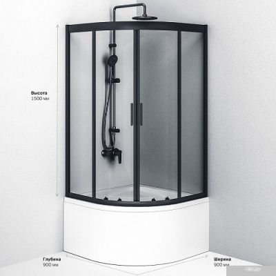 AM.PM Gem Deep 90x90 W90G-401A090BT