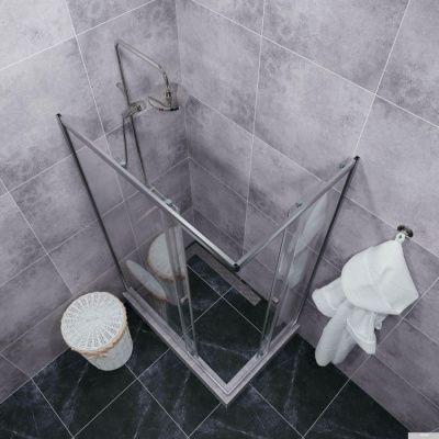 Triton Вента Хром А1 100х80 без поддона (прозрачное стекло)