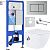 Roxen Antares Bidet в комплекте с инсталляцией StounFix Dual Fresh 6 в 1 968424 (кнопка: сатин)
