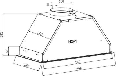 Кухонная вытяжка Schtoff HGT 60 (черный)