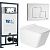Saniteco KW-9004W в комплекте с инсталляцией + Marberg 507 SE GL-WT + Marberg 507