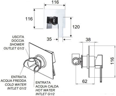 Смеситель Remer Qubica Q 30