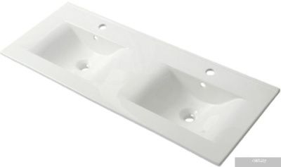 ЗОВ Тумба с умывальником Парма 120 P120LWP0MHMC1A-OL120 (белый/галифакс)