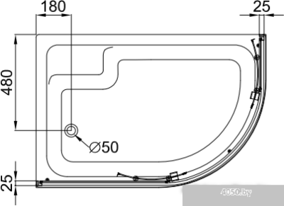 Triton Коралл В1 120x80 L (мозаика)
