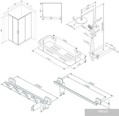 AM.PM Gem S 120x80 WK93ER (черный)