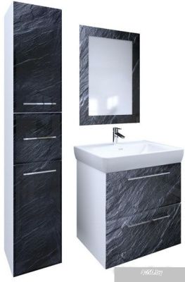 MarkaOne Тумба VisBaden 60П У72750 под умывальник Q60 (черный)