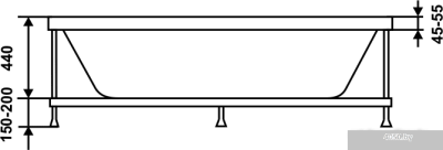 Ванна Eurolux Сибарис 170x70