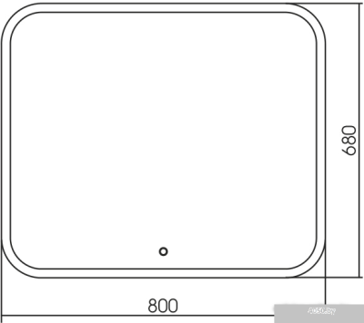 Grossman Зеркало Comfort LED 80x68 680680