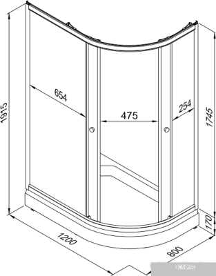 Triton Коралл А1 120x80 L (мозаика)