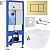 Roxen Antares Bidet в комплекте с инсталляцией StounFix Dual Fresh 6 в 1 968457 (кнопка: брашированн