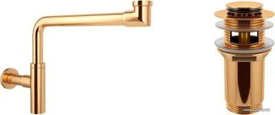 Wellsee Drainage System 182126001 (сифон, донный клапан, золото)