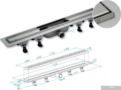 Трап/канал Plast Brno SZE4390