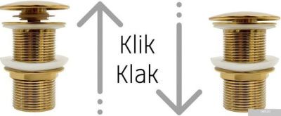 Rea Rose gold Klik-Klak (с отверстием для перелива)