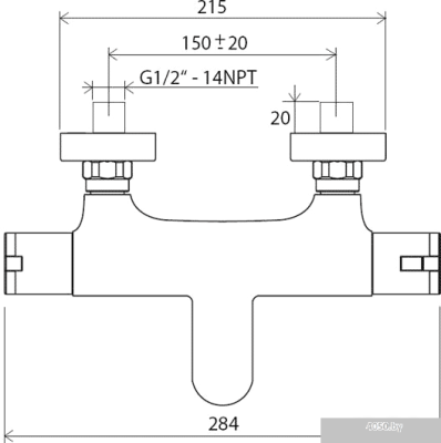 Смеситель Ravak TE 022.00/150 [X070047]