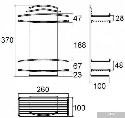 Milardo Полка 212W020M44