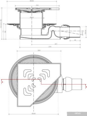 Сифон Pestan Confluo Standard Angle 2 Gold