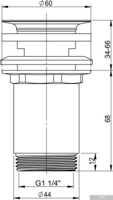 Wellsee Drainage System 182144000 (хром)