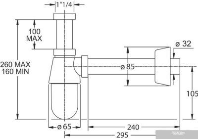 Сифон Bonomini 0570EC25K7