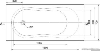 Ванна Cersanit Nike 150x70