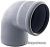 Колено для внутренней канализации 110х67 РосТурПласт (Отвод 110х67,5)