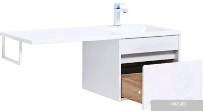 Aquanet Тумба Токио 48 с умывальником Даллас 110 R 00239209 (белый)