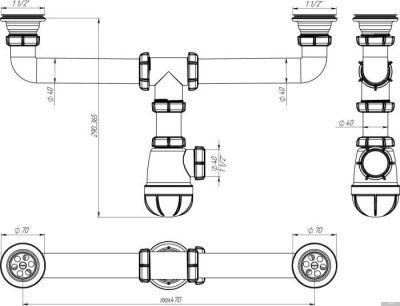Сифон Aquant D0100
