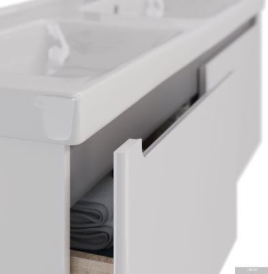 Lemark Тумба под умывальник Buno Mini 125 LM05BM125T (белый глянец)