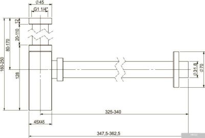 Wellsee Drainage System 182109000 (хром)