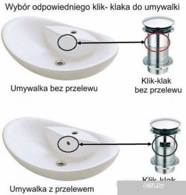 Сифон Rea Хром с клапаном Klik-Klak (без перелива)