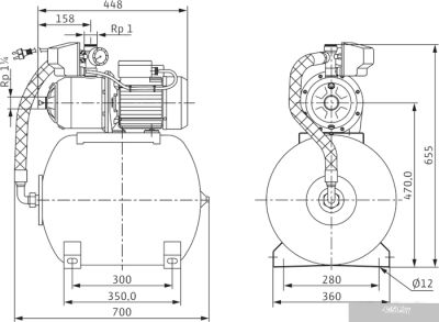 Насос Wilo MultiPress HMP 605 (1~230 В)