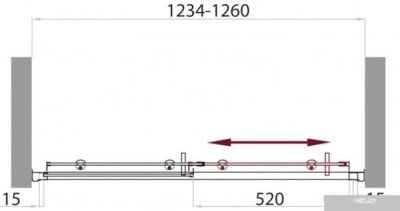 BelBagno UNO-BF-1-125-P-Cr (матовое стекло)