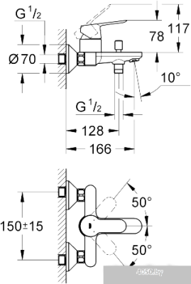 Смеситель Grohe BauEdge 23334000