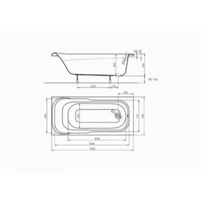 Ванна Kolo Sensa 170x70 (без ножек)