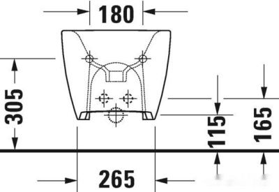 Биде Duravit Viu 2292150000