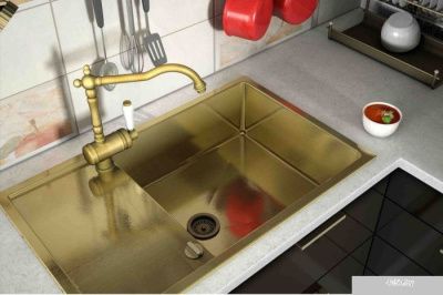 Кухонная мойка ZorG SZR-5080 Bronze