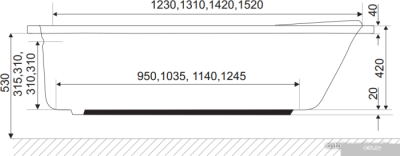 Ванна Excellent Sekwana 170x75 (WAAC.SEK17WH)
