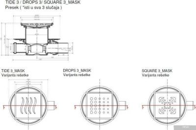 Трап/канал Pestan Confluo Standard Drops 3 Mask