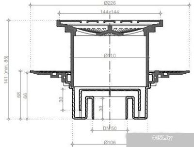Трап/канал Pestan Confluo Standard Vertical Tide