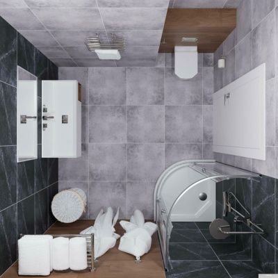 Triton Альфа Хром А1 90х90 (прозрачное стекло)