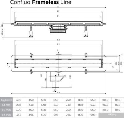 Pestan Confluo Frameless Line 450 13701229