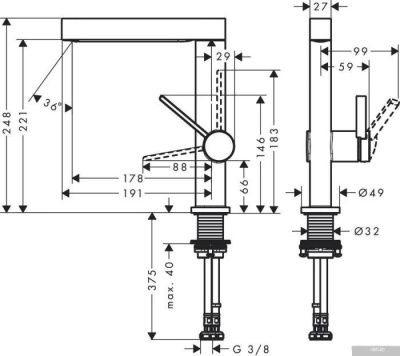 Hansgrohe Finoris 76060670