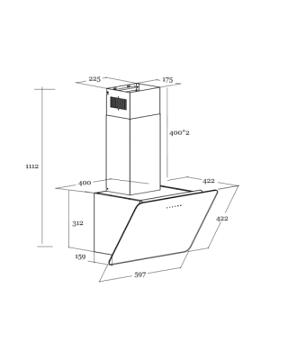 Кухонная вытяжка Schtoff Titan 60 (белый)