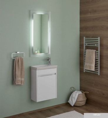 Aquanet Тумба Дувр 45 с умывальником Sanovit 00213041 (белый)