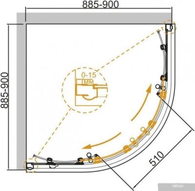 Cezares GIUBILEO-R-2-90-SCORREVOLE-CP-G