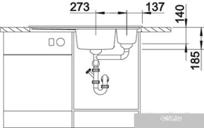 Кухонная мойка Blanco Axon II 6 S (базальт) [516552]